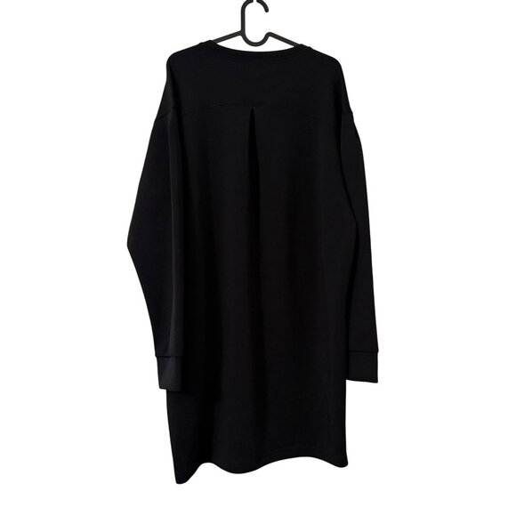 Spanx Air Essentials Black Crewneck Pockets Sweatshirt Tunic Dress Womens XLarge - Picture 5 of 6